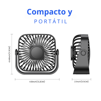 Ventilador Usb Mesa Escritorio Portátil Bajo Consumo 3 Velocidades