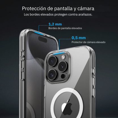 Case Carcasa Forro Transparente Para iPhone Con Magsafe