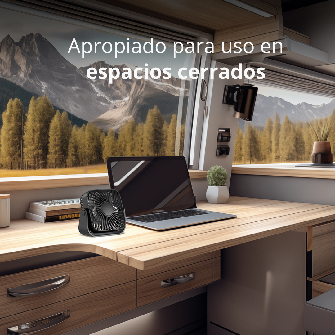 Ventilador Usb Mesa Escritorio Portátil Bajo Consumo 3 Velocidades
