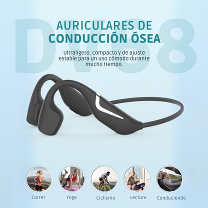 Audífonos Conducción Ósea Inalámbricos DV68 Bluetooth Deportes
