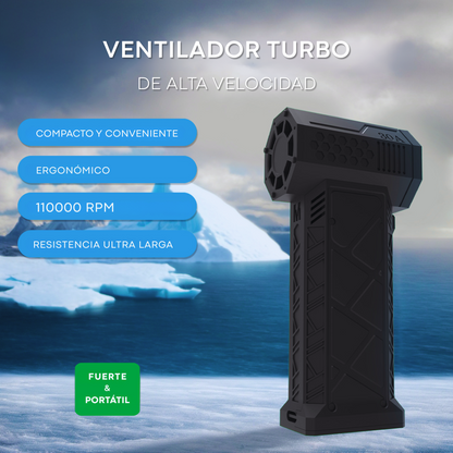 Soplador Portátil Limpieza Recargable 11000 Rpm Mini Turbo