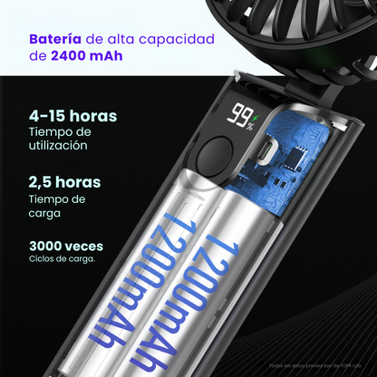 Mini Ventilador Usb Portatil Recargable Plegable Personal