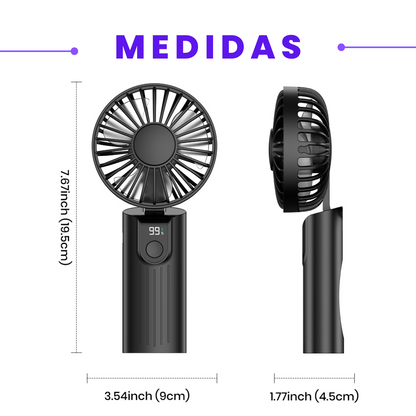 Mini Ventilador Usb Portatil Recargable Plegable Personal