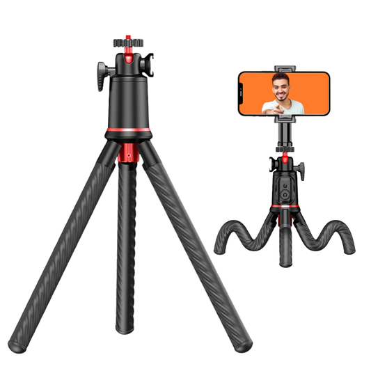 PULPO TRÍPODE PARA CELULAR / CÁMARA CON PATAS FLEXIBLES